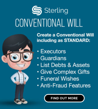 Sterling conventional Will asset list