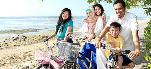 Young muslim family enjoying life knowing their will is complete